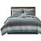 Gracie Mills Ianne Modern 8-Piece Watercolor Stripe Quilt Set With Cotton Bed Sheets - Grace-5692